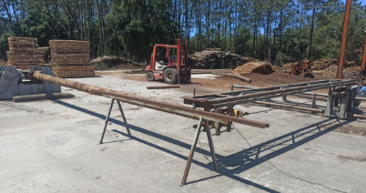 Ensaio de protótipo de poste compósito